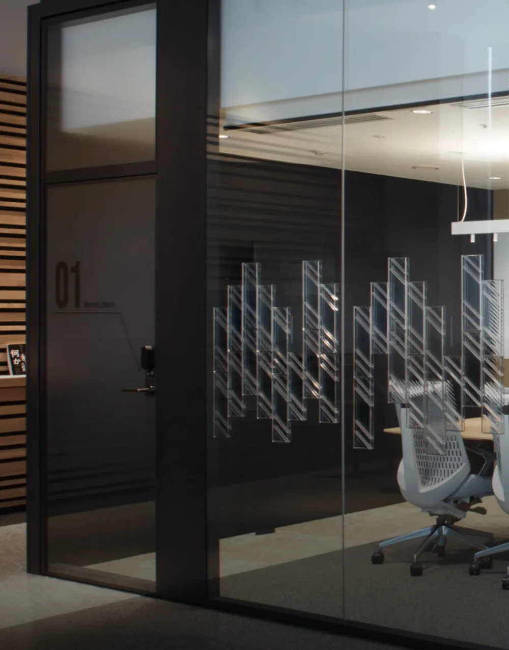 akustična steklena pregrada block pravokotni