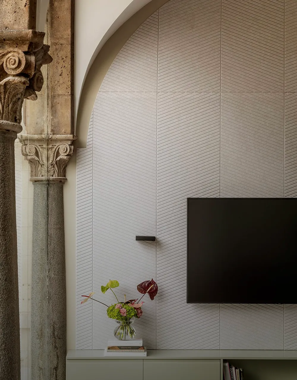 akustični panel ecopanel poševni rob koničasti vzorec