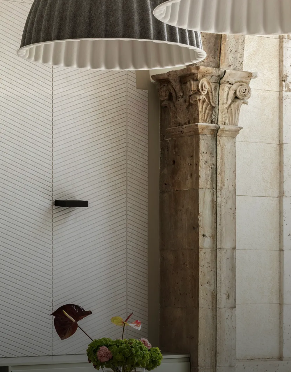 akustični panel ecopanel poševni rob koničasti vzorec