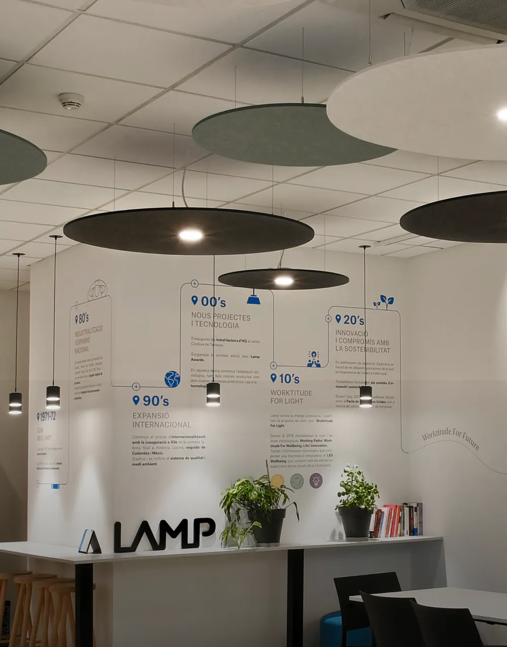 akustično svetilo light ploščati svetilo