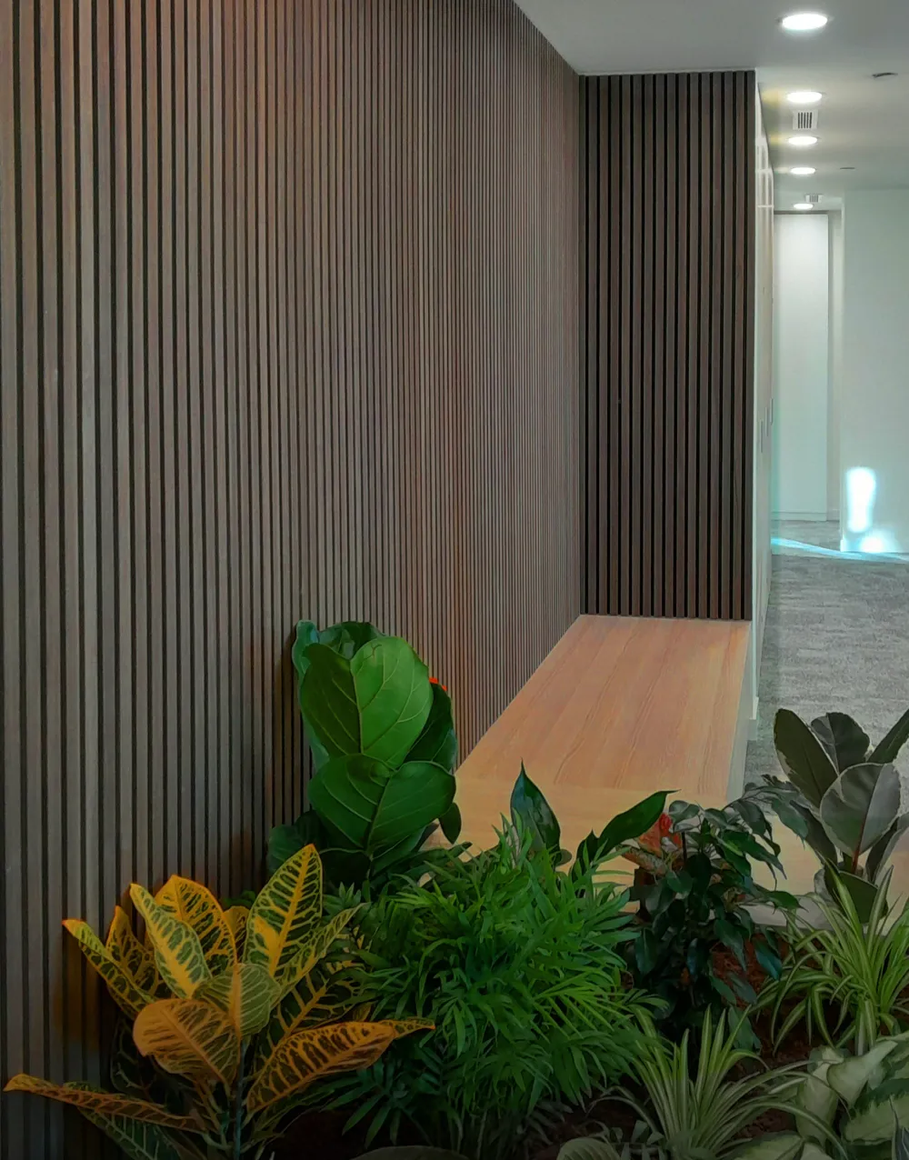 akustični panel wood gozdni vzorec